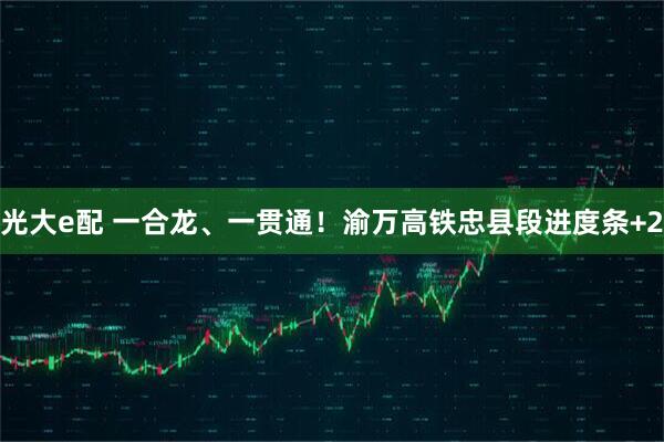 光大e配 一合龙、一贯通！渝万高铁忠县段进度条+2